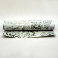 Одноразовая рулонная скатерть ПВД 110x120 см "Газета"
