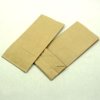 Бумажные крафт пакеты для чая и кофе (80+50)x170 мм