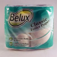 Туалетная бумага Belux Classic 2-слойная 4 рулона
