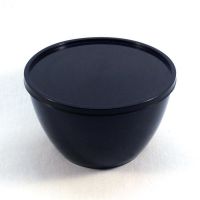 Одноразовая супница с крышкой 500 мл черная (комплект)