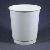 Двухслойный белый бумажный стакан 250 мл 80 мм