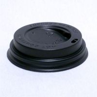 Крышка для стаканчика 72 мм с открытым питейником черная