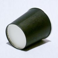 Черный бумажный стакан 100 мл 62 мм