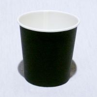 Черный бумажный стакан 100 мл 62 мм