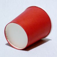 Красный бумажный стакан 100 мл 62 мм