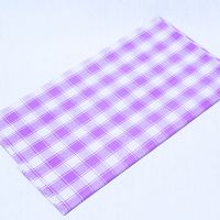 Одноразовая скатерть ПВД 120x180 см "Фиолетовая клетка"