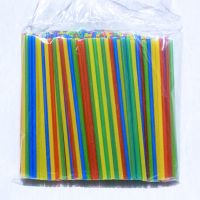 Трубочки для коктейля цветные 6x240 мм прямые