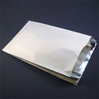 Пакет бумажный для кур гриль (200+50)x330 мм белый фольгированный