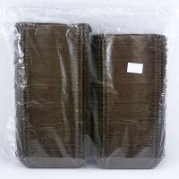Бумажные формы овальные коричневые 28x110 h26