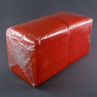 Красные бумажные салфетки однослойные 24x24 см биг пак 400 листов