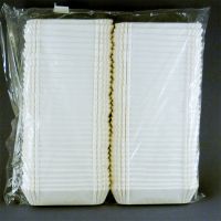 Бумажные капсулы тарталетки овальные белые 28x110 h26