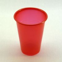 Пластиковый стакан 200 мл красный Стиролпласт