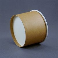 Бумажная креманка Крафт для мороженого 290 мл 95 мм