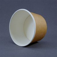 Бумажная креманка Крафт для мороженого 290 мл 95 мм