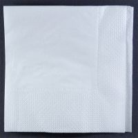 Двухслойные белые бумажные салфетки 33x33 см 200 листов