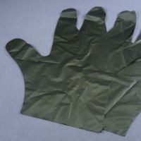 Одноразовые черные перчатки эластомер размер L