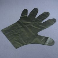 Одноразовые черные перчатки эластомер размер L