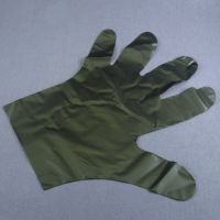 Одноразовые черные перчатки эластомер размер XL