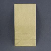 Бумажные крафт пакеты (120+80)x240 мм