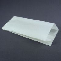 Белый бумажный пакет для шаурмы (90+40)x220 мм