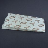 Бумажные уголки для хот-дога (80+40)x225 мм с рисунком