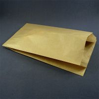Бумажные крафт пакеты с плоским дном (170+70)x300 мм