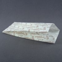 Бумажный пакет для шаурмы с рисунком (90+40)x220 мм