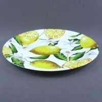 Тарелка бумажная 230 мм солнышко "Лимоны"