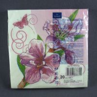 Бумажные салфетки 33x33 см 3-слойные "Цветок персика"