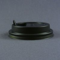 Крышка для стакана 80 мм Huhtamaki черная с клапаном