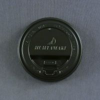 Крышка для стакана 80 мм Huhtamaki черная с клапаном