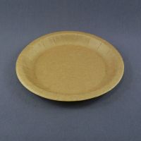 Бумажная глубокая тарелка Крафт 180 мм