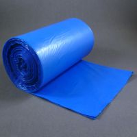 Мешки для мусора 120 литров ПВД 70x110 см 30 мкм синие в рулоне 50 штук