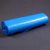Мешки для мусора 120 литров ПВД синие 70x110 см 30 мкм в рулоне 10 штук