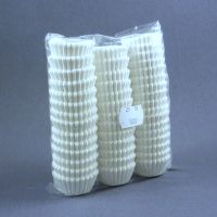 Бумажные капсулы тарталетки белые d25 h16