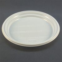 Тарелка пластиковая 205 мм белая Стиролпласт