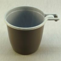 Чашка кофейная одноразовая 200 мл коричнево-белая