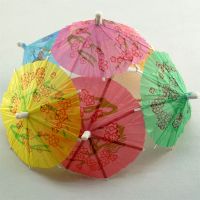 Пика для канапе "Зонтик" из бамбука 100 мм