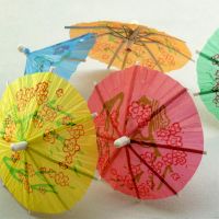 Пика для канапе "Зонтик" из бамбука 100 мм