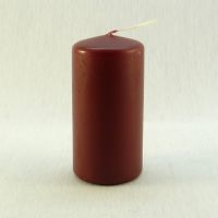 Свеча столбик 50x100 мм бордовый