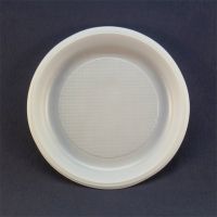 Тарелка пластиковая 170 мм белая Атлас