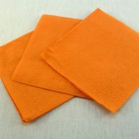 Салфетки оранжевые бумажные однослойные 24x24 см биг пак 400 листов