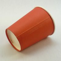 Стаканчик бумажный красный 250 мл 80 мм