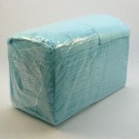 Салфетки голубые бумажные однослойные 24x24 см биг пак 400 листов