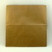 Пакет бумажный Крафт (280+150)x280 мм коричневый