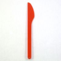 Одноразовые пластиковые ножи красные 170 мм