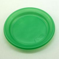 Тарелка пластиковая 167 мм зеленая ИНТЕКО