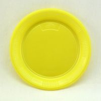 Тарелка пластиковая 167 мм желтая ИНТЕКО